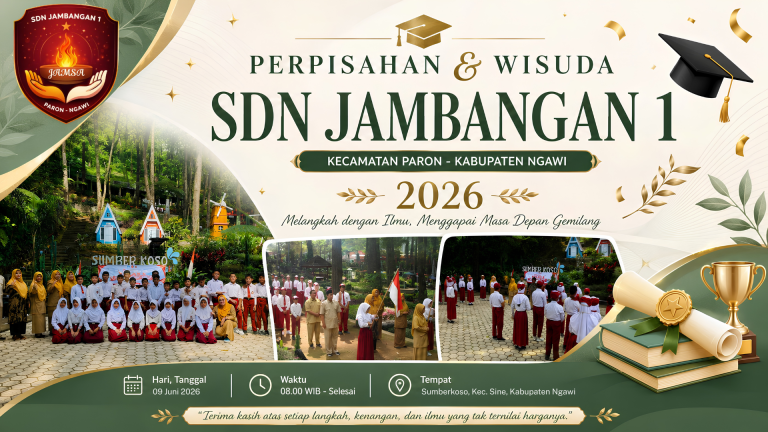 wisuda sdn jambangan 1 paron 2026